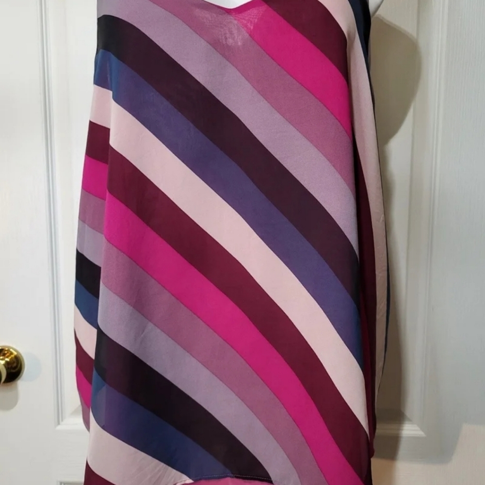 Torrid Raspberry Pink Striped Top Tank - Picture 7 of 12